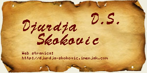 Đurđa Skoković vizit kartica